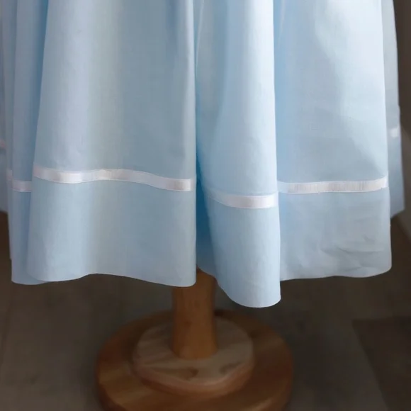 Strasburg Dress Hand Smocked Blue Special Occasion Mint Condition LOVELY - Picture 5 of 10